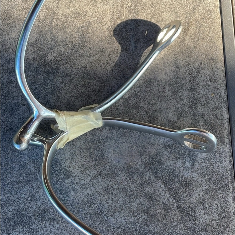 English Silver Metal Spurs